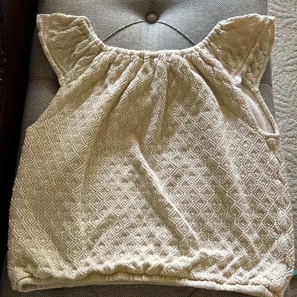 Janie and Jack Crochet Scalloped Trim Top and Shorts Size 16